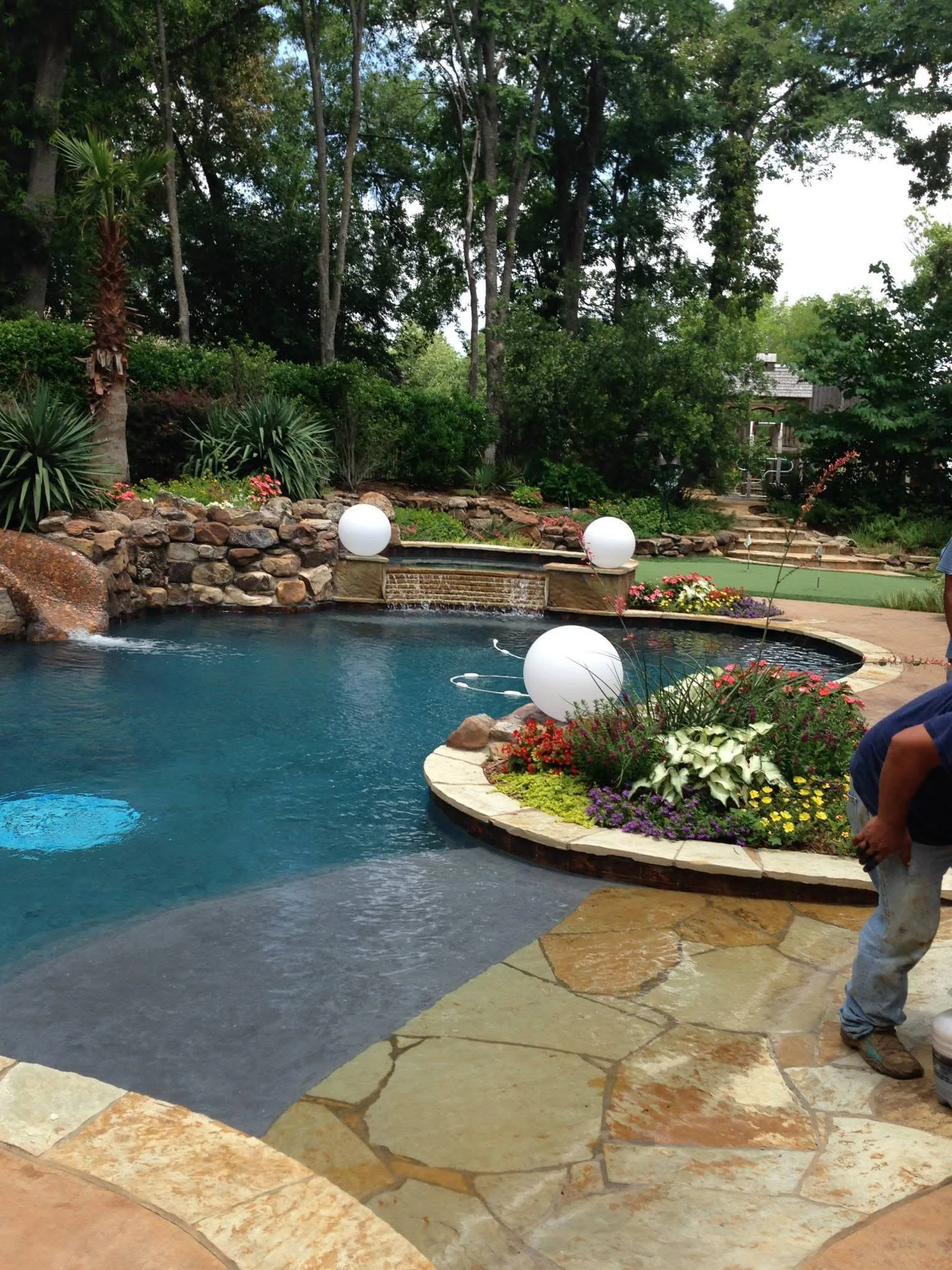 Landscaped pool